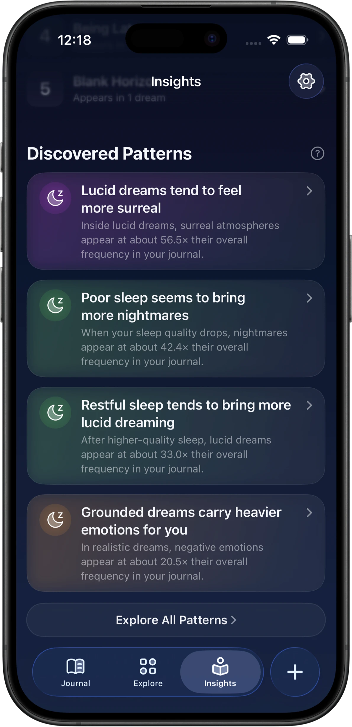 Everi dream correlations analysis